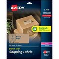 Avery 05784 2'' x 4'' Kraft Brown Shipping Labels, 250PK 15405784